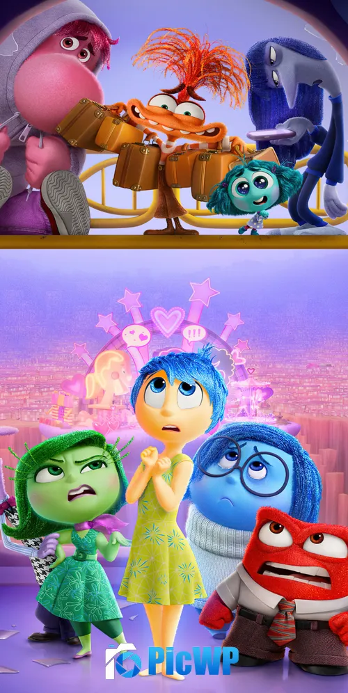 Pixar Inside Out 2 3K Mobile Wallpaper