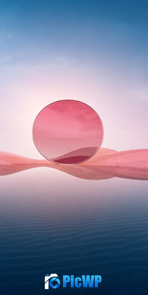 Desert Landscape Pink aesthetic Digital Art 3K Mobile Wallpaper
