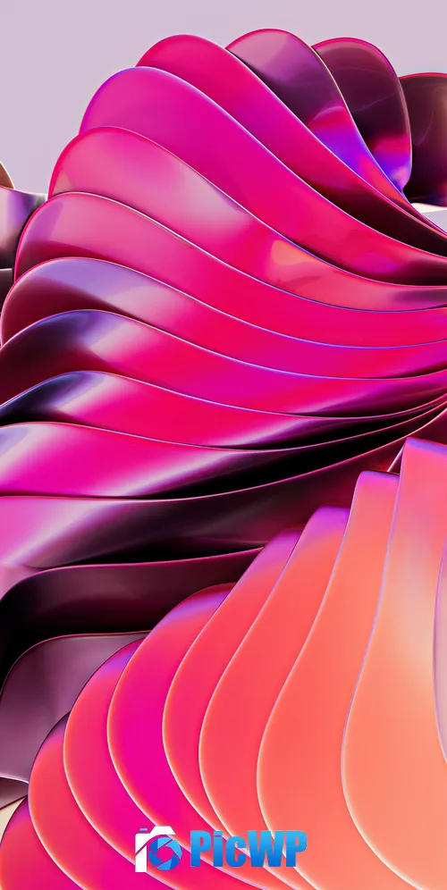 Pink abstract 3D background 3K Mobile Wallpaper