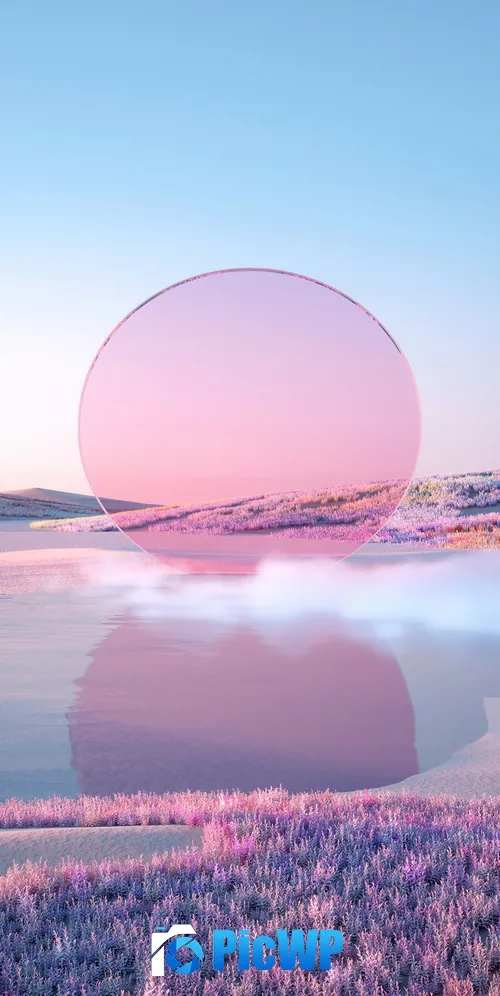 Pink aesthetic Sunset 3K Mobile Wallpaper