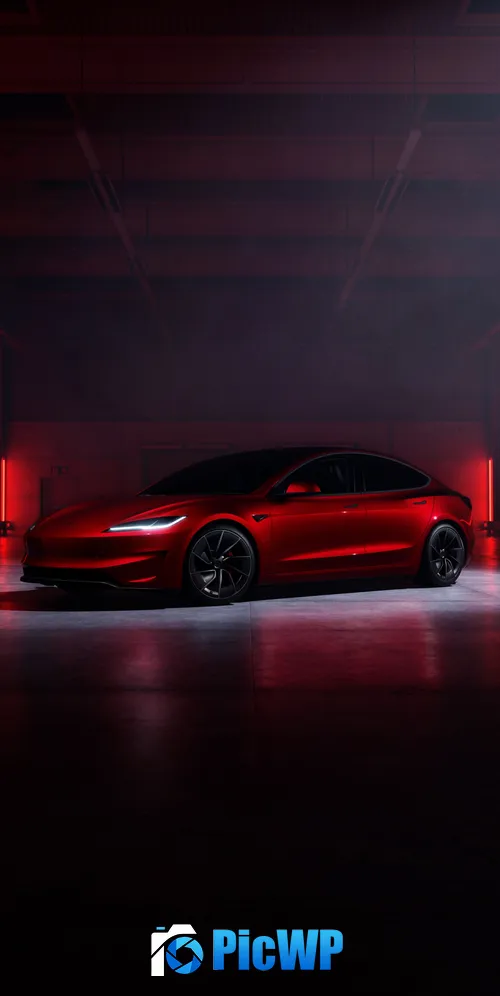 Tesla Model 3 Performance car 3K Mobile Wallpaper