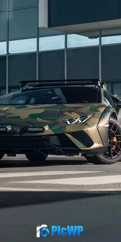 Lamborghini Huracan Sterrato 3K Mobile Wallpaper