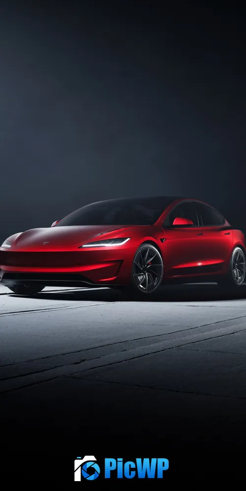 Tesla Model 3 Performance 2024 3K Mobile Wallpaper