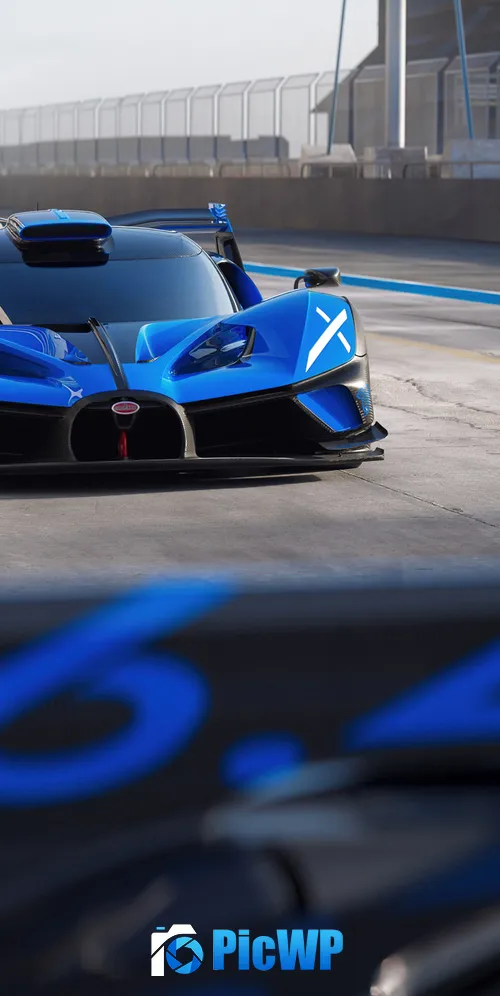 Bugatti Bolide Race cars 3K Mobile Wallpaper