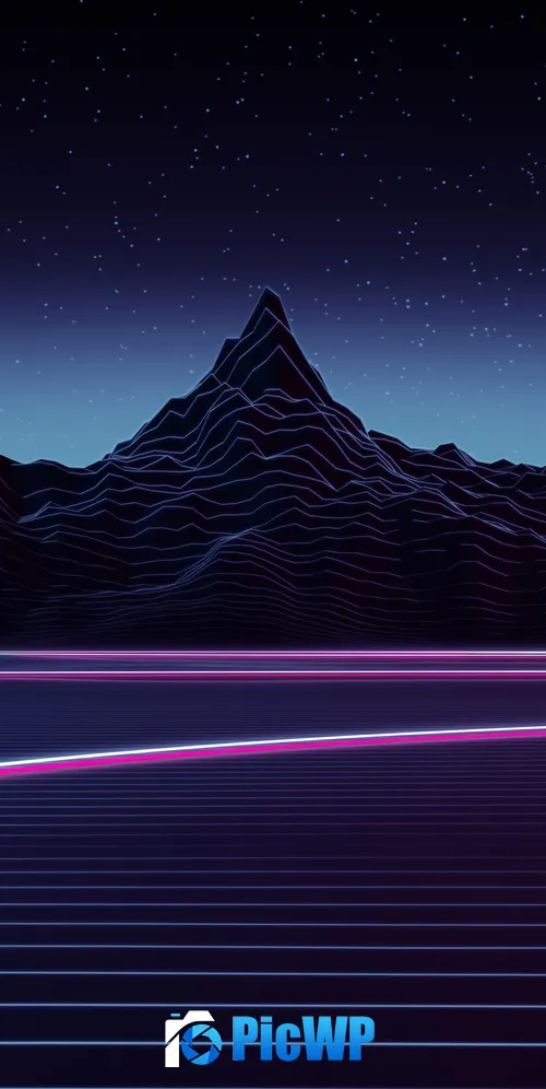 Neon Highway 3K Mobile Wallpaper