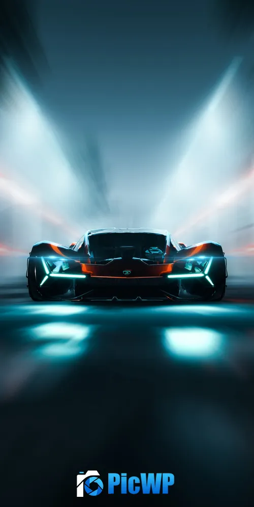 Lamborghini Terzo Millennio 12K 3K Mobile Wallpaper