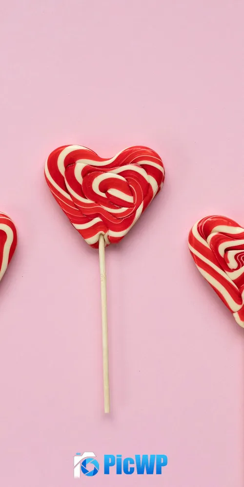 Heart shape Candies 3K Mobile Wallpaper