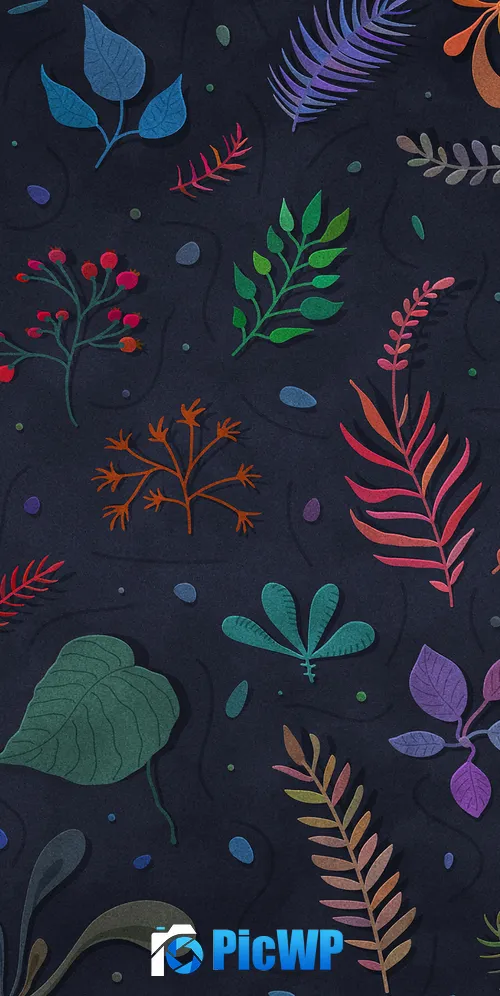 Botanical Illustration 3K Mobile Wallpaper