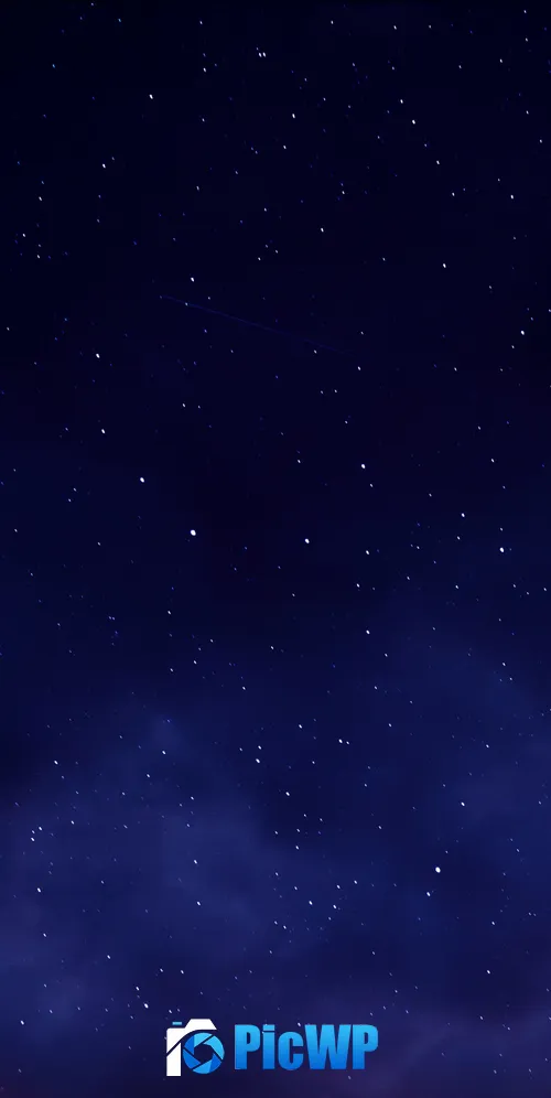 Stars in dark blue sky 3K Mobile Wallpaper