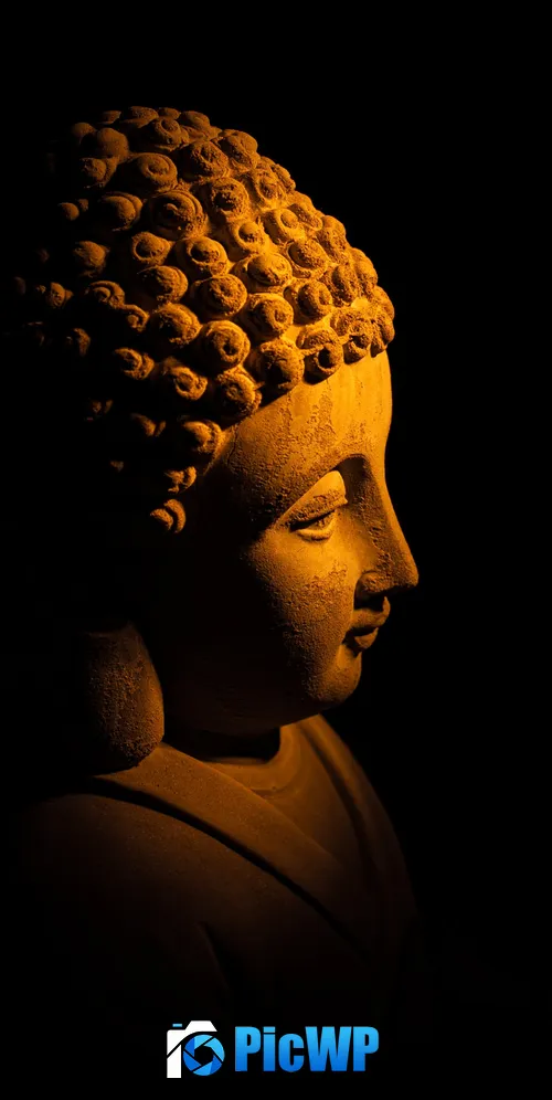 Gautama Buddha Statue 3K Mobile Wallpaper