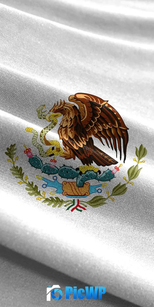 Mexican National flag 3K Mobile Wallpaper