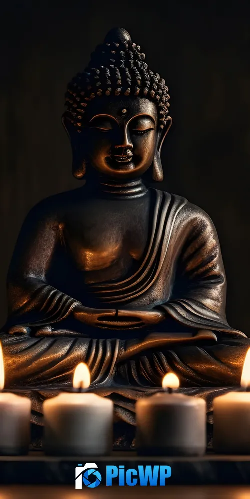 Gautama Buddha Spiritual 3K Mobile Wallpaper