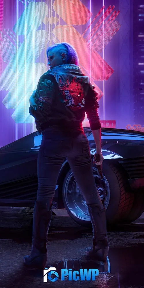 Cyberpunk 2077 Samurai jacket 3K Mobile Wallpaper