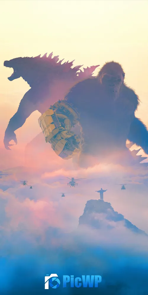 Godzilla x Kong: The New Empire 3K Mobile Wallpaper