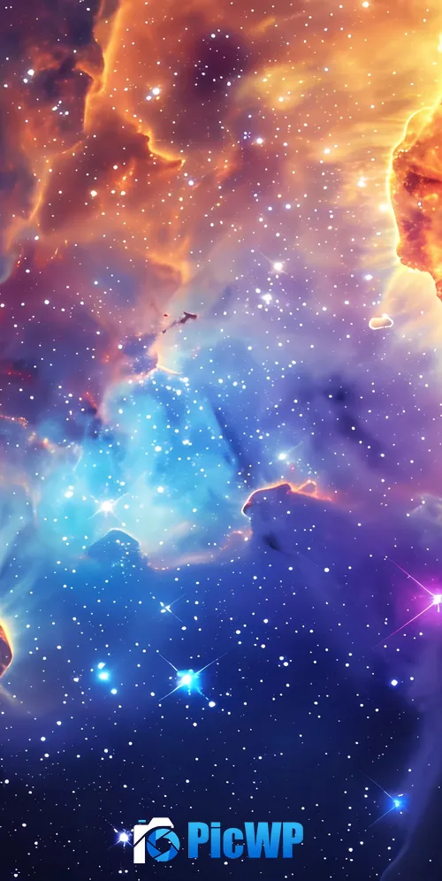 Galaxy Cosmic phenomena 3K Mobile Wallpaper