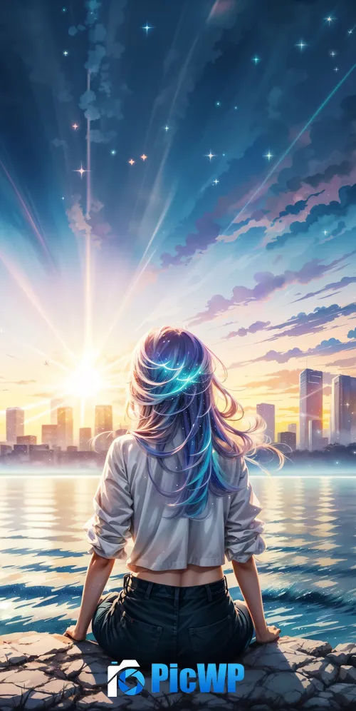 Urban Girl Surreal 3K Mobile Wallpaper