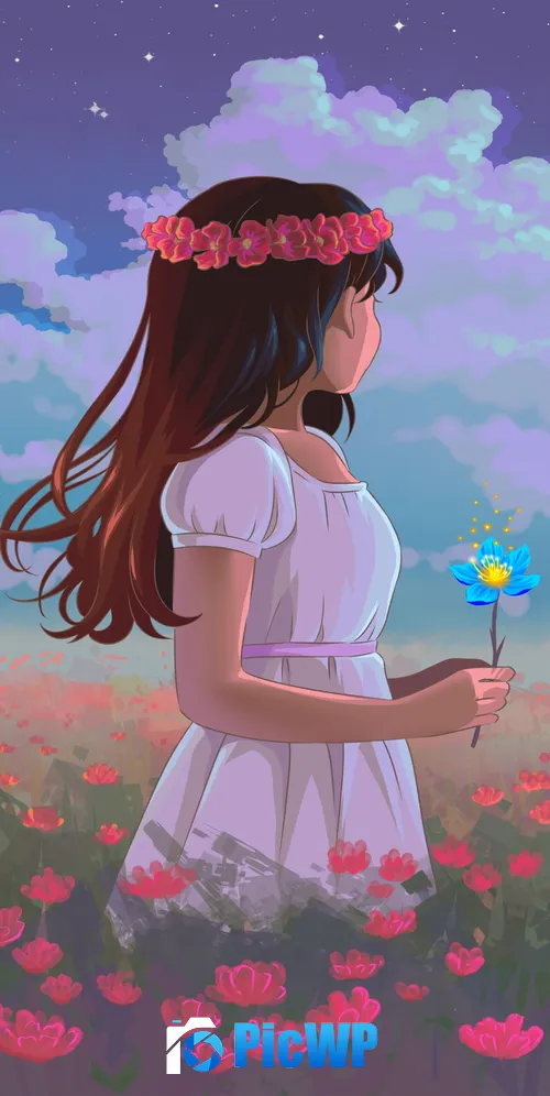 Lofi girl Spring 3K Mobile Wallpaper