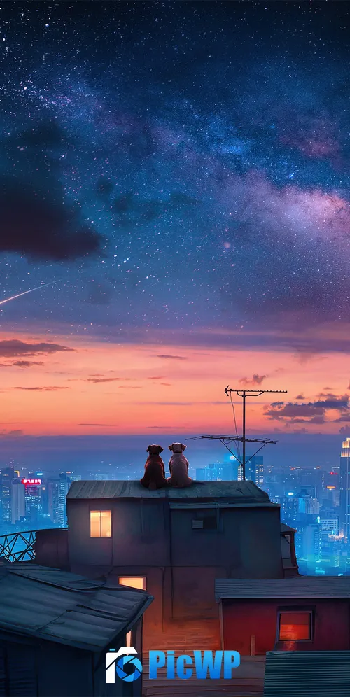 Dogs Surrealism 3K Mobile Wallpaper