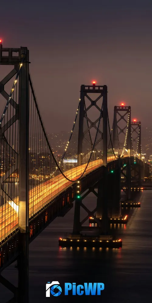 San Francisco-Oakland Bay Bridge California 3K Mobile Wallpaper