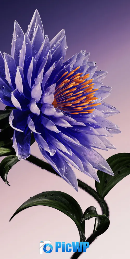 Purple Flower Artistic 3K Mobile Wallpaper