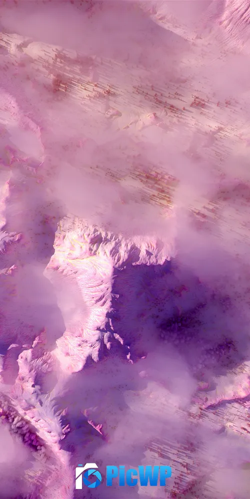 Infrared Mountain range 3K Mobile Wallpaper