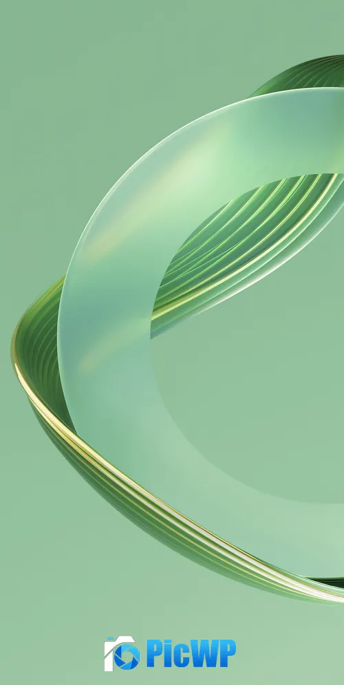 Green abstract Aesthetic 3K Mobile Wallpaper