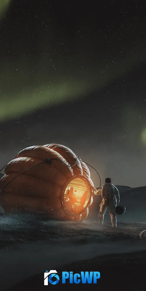 Astronaut Surrealism 3K Mobile Wallpaper