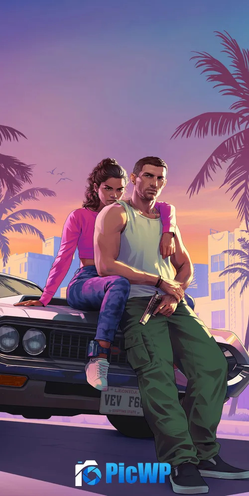 GTA 6 Game Art 3K Mobile Wallpaper