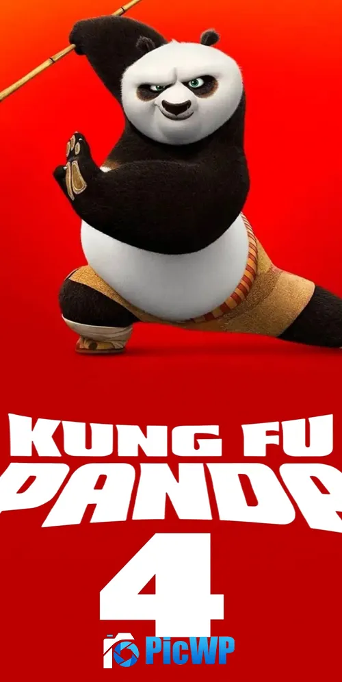 Po in Kung Fu Panda 4 3K Mobile Wallpaper