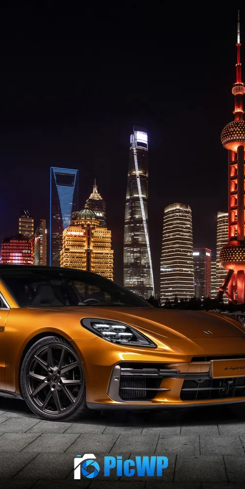 Porsche Panamera Turbo E-Hybrid Shanghai 3K Mobile Wallpaper