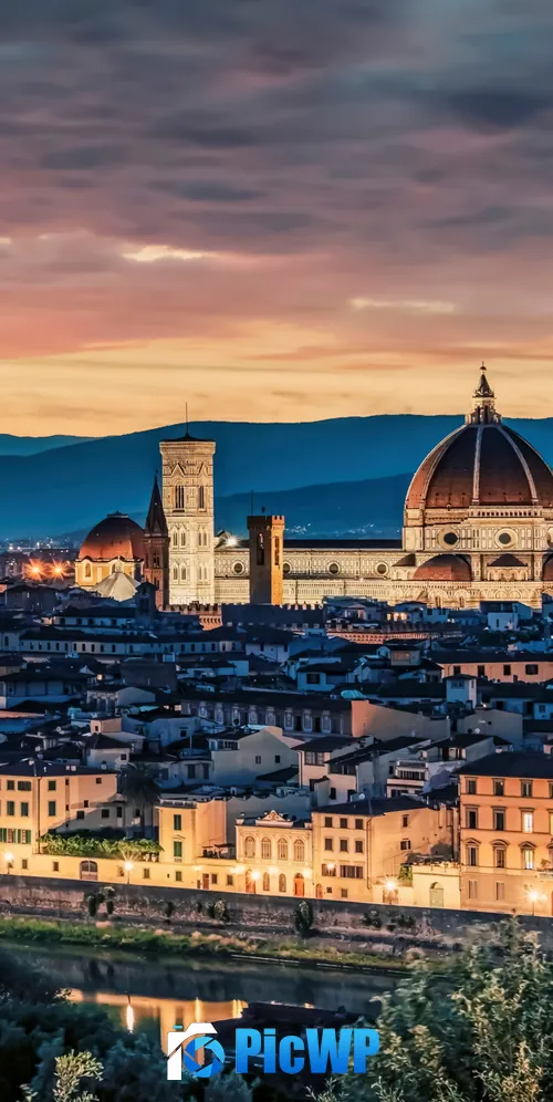 Florence Cathedral Italy 3K Mobile Wallpaper