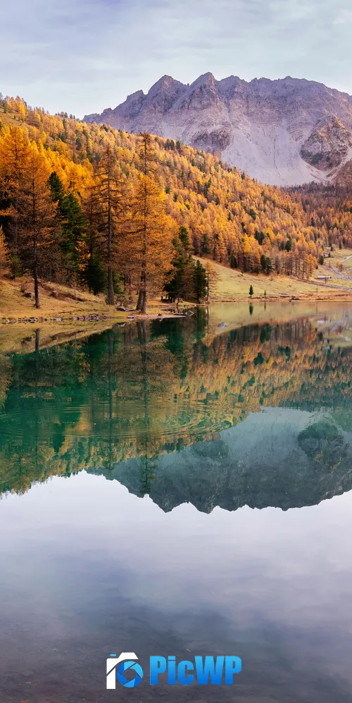 Orceyrette Lake France 3K Mobile Wallpaper