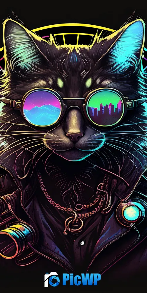 Cat Midjourney 3K Mobile Wallpaper