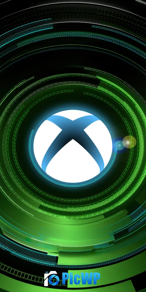 Futuristic Xbox logo 3K Mobile Wallpaper