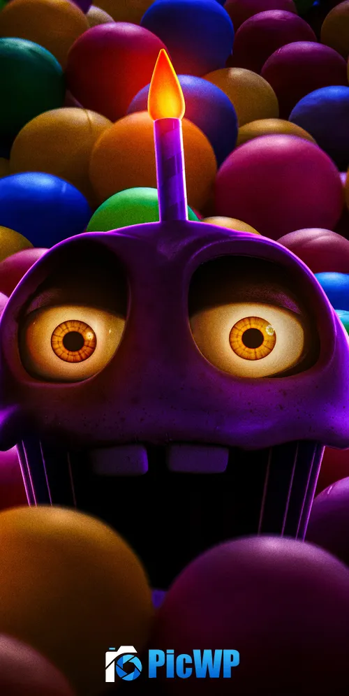 Cupcake Five Nights at Freddy's 3K Mobile Wallpaper