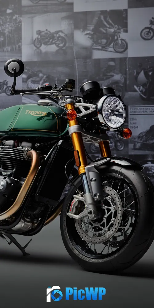Triumph Thruxton 2025 3K Mobile Wallpaper