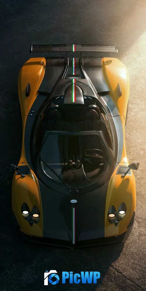 Pagani Zonda Cinque Roadster 3K Mobile Wallpaper
