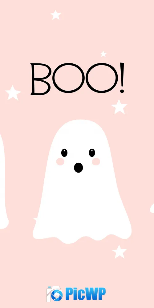 Cute Halloween Kawaii cartoon 3K Mobile Wallpaper