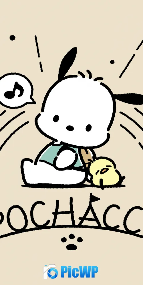 Pochacco 3K Mobile Wallpaper