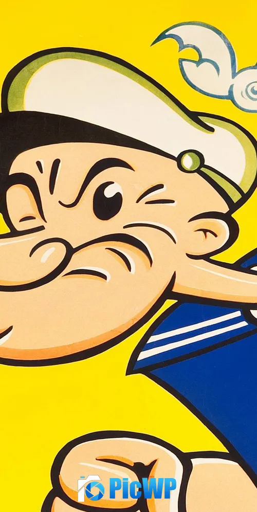 Popeye the Sailor Man Cartoon 3K Mobile Wallpaper