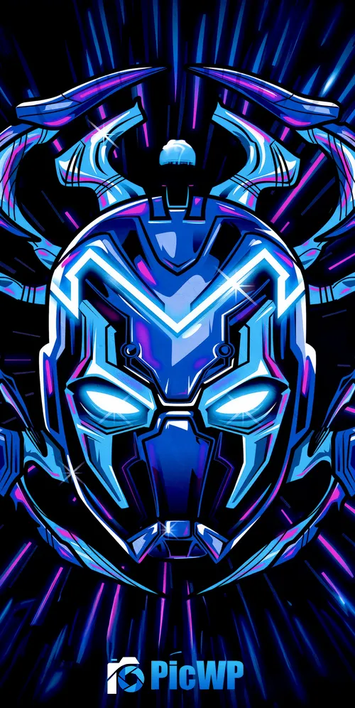 Blue Beetle AMOLED 3K Mobile Wallpaper