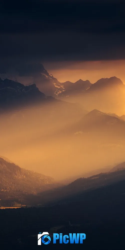 Sunlight Bavarian Alps 3K Mobile Wallpaper