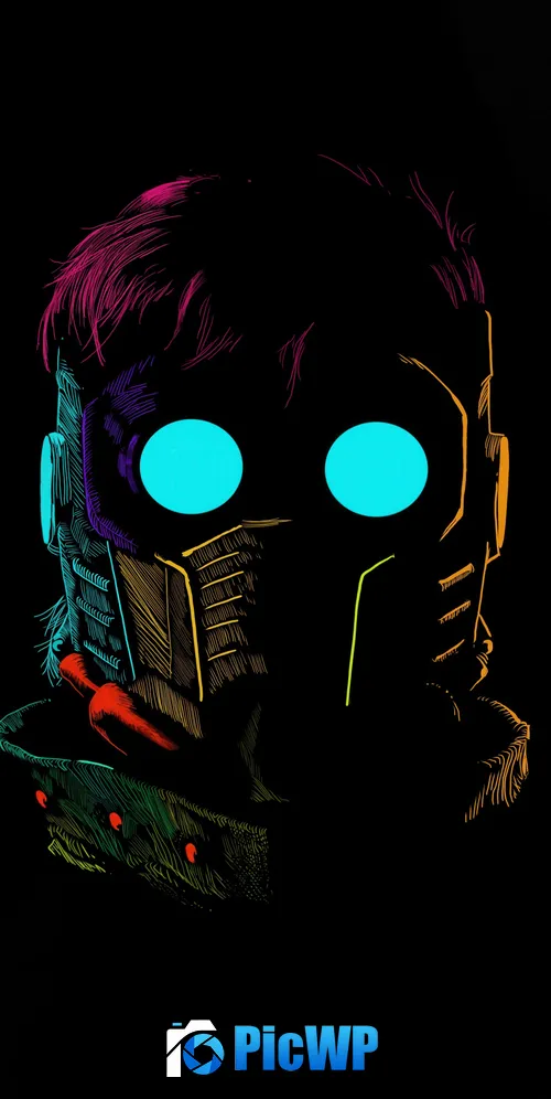 Star-Lord Minimalist 3K Mobile Wallpaper
