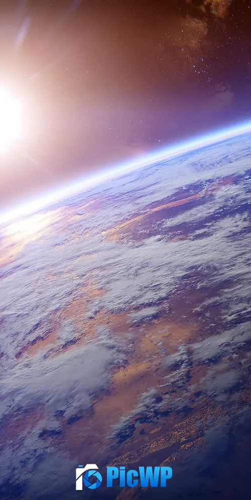Earth Orbit 3K Mobile Wallpaper
