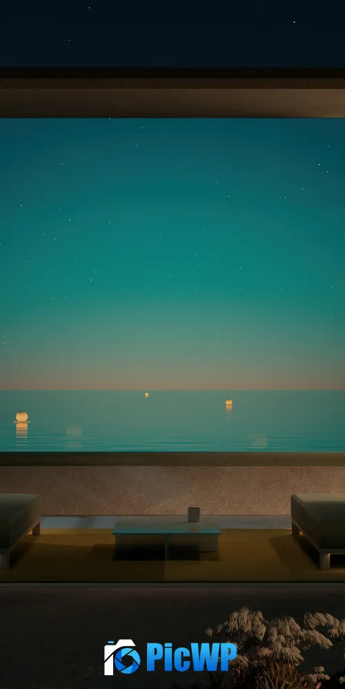 Ocean view Resort 3K Mobile Wallpaper