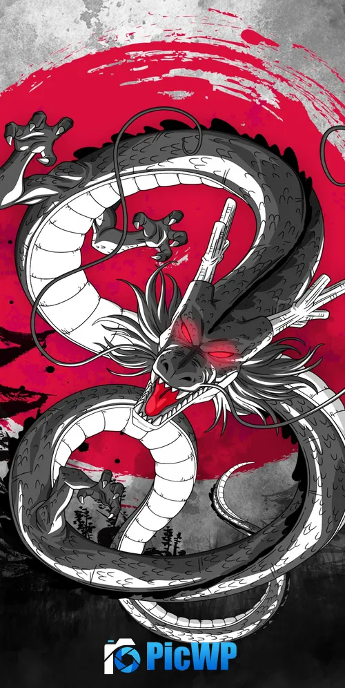 Shenron Dragon 3K Mobile Wallpaper