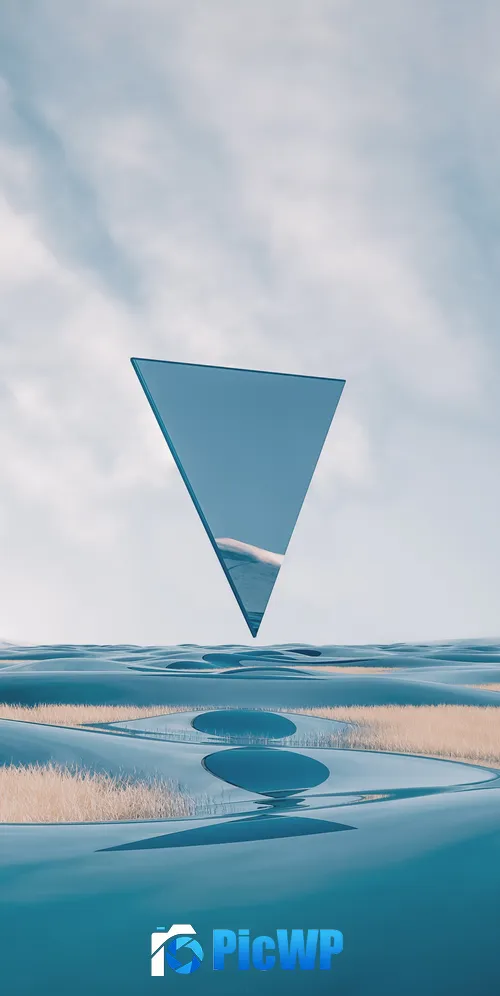 Triangle Landscape 3K Mobile Wallpaper