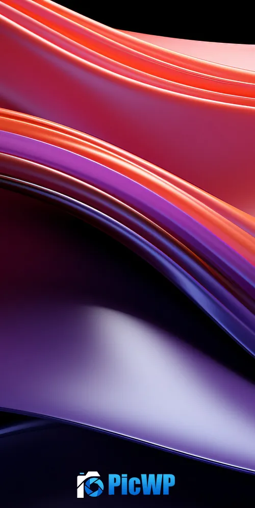 Glass Waves 3K Mobile Wallpaper