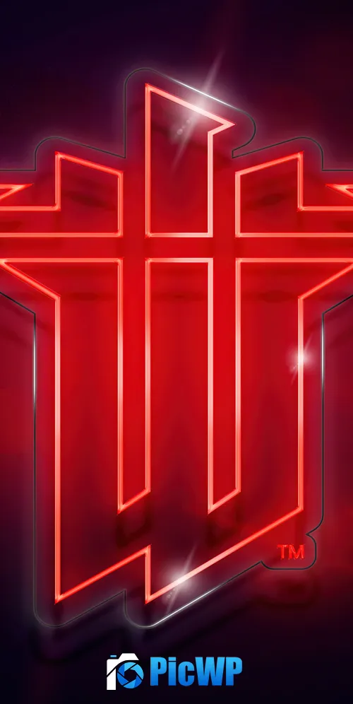 Wolfenstein Logo 3K Mobile Wallpaper