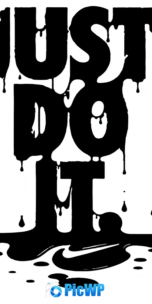 Just Do It Drippy 3K Mobile Wallpaper